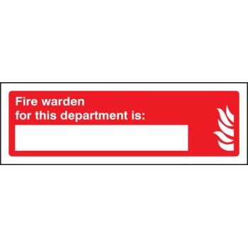 Fire Warden for this Department Is - TESTTTTT!!!!! Fire Warden for this Department Is - TESTTTTT!!!!!