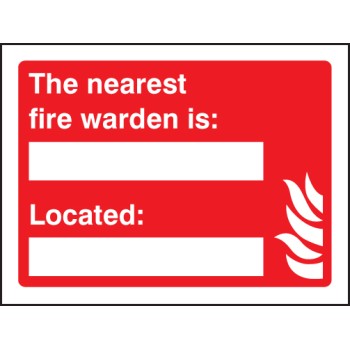 The Nearest Fire Warden Is (Space for Details) - TESTTTTT!!!!! The Nearest Fire Warden Is (Space for Details) - TESTTTTT!!!!!