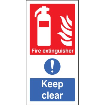 Fire Extinguisher Keep Clear (Multi Message) Fire Extinguisher Keep Clear (Multi Message)