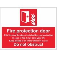 Fire Protection Door Do Not Obstruct Fire Protection Door Do Not Obstruct