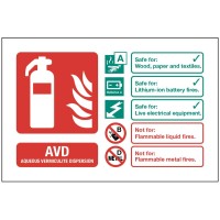 AVD (Aqueous Vermiculite Dispersion) Extinguisher Identification AVD (Aqueous Vermiculite Dispersion) Extinguisher Identification