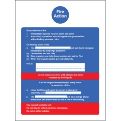 Fire Action (Dialled Manually) Fire Action (Dialled Manually)