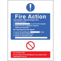 General Fire Action (No Lift in Building) General Fire Action (No Lift in Building)