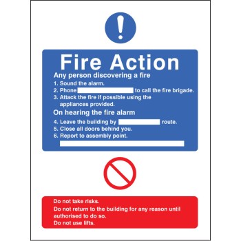 General Fire Action with Lift General Fire Action with Lift