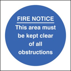 Fire Notice this Area Must be Kept Clear of Obstructions - TESTTTTT!!!!! Fire Notice this Area Must be Kept Clear of Obstructions - TESTTTTT!!!!!