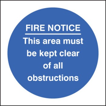 Fire Notice this Area Must be Kept Clear of Obstructions - TESTTTTT!!!!! Fire Notice this Area Must be Kept Clear of Obstructions - TESTTTTT!!!!!