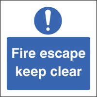 Fire Escape Keep Clear - TESTTTTT!!!!! Fire Escape Keep Clear - TESTTTTT!!!!!