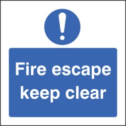 Fire Escape Keep Clear - TESTTTTT!!!!! Fire Escape Keep Clear - TESTTTTT!!!!!