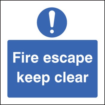Fire Escape Keep Clear - TESTTTTT!!!!! Fire Escape Keep Clear - TESTTTTT!!!!!