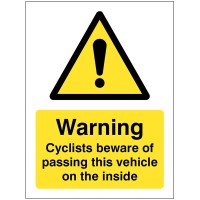 Cyclists Beware of Passing this Vehicle On the Inside - TESTTTTT!!!!! Cyclists Beware of Passing this Vehicle On the Inside - TESTTTTT!!!!!