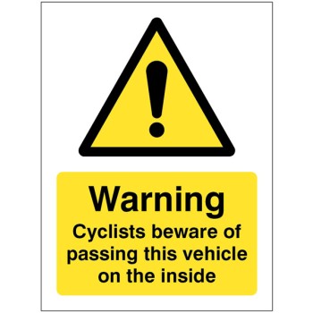 Cyclists Beware of Passing this Vehicle On the Inside - TESTTTTT!!!!! Cyclists Beware of Passing this Vehicle On the Inside - TESTTTTT!!!!!