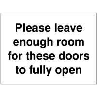 Please Leave Enough Room for these Doors to Fully Open - TESTTTTT!!!!! Please Leave Enough Room for these Doors to Fully Open - TESTTTTT!!!!!
