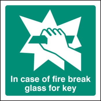 In Case of Fire Break Glass for Key - TESTTTTT!!!!! 