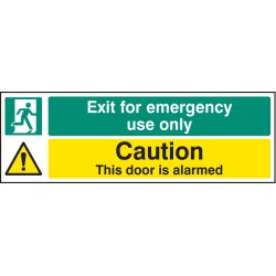 Exit for Emergency Use Only - Caution - Door Is Alarmed - TESTTTTT!!!!! Exit for Emergency Use Only - Caution - Door Is Alarmed - TESTTTTT!!!!!