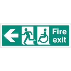 Disabled Fire Exit - Arrow Left - TESTTTTT!!!!! Disabled Fire Exit - Arrow Left - TESTTTTT!!!!!