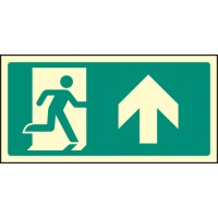 Intermediate Fire Exit Marker - Arrow Up / Straight On - TESTTTTT!!!!! 