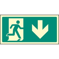 Intermediate Fire Exit Marker - Arrow Down - TESTTTTT!!!!! 