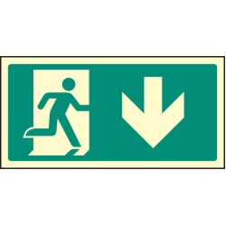 Intermediate Fire Exit Marker - Arrow Down - TESTTTTT!!!!! Intermediate Fire Exit Marker - Arrow Down - TESTTTTT!!!!!