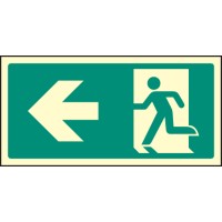 Intermediate Fire Exit Marker - Arrow Left - TESTTTTT!!!!! 