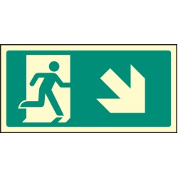 Intermediate Fire Exit Marker - Arrow Down Right - TESTTTTT!!!!! Intermediate Fire Exit Marker - Arrow Down Right - TESTTTTT!!!!!
