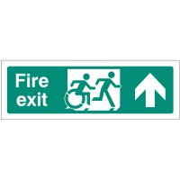 Inclusive Disabled Fire Exit Design - Arrow Up - TESTTTTT!!!!! 