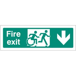 Inclusive Disabled Fire Exit Design - Arrow Down - TESTTTTT!!!!! Inclusive Disabled Fire Exit Design - Arrow Down - TESTTTTT!!!!!