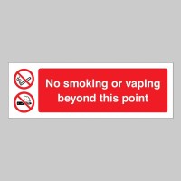 No Smoking or Vaping Beyond this Point No Smoking or Vaping Beyond this Point