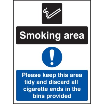 Smoking Area - Keep Area Tidy and Discard All Ends in Bins - TESTTTTT!!!!! 