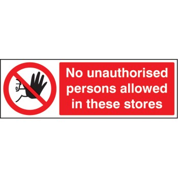 No Unauthorised Persons Allowed in these Stores - TESTTTTT!!!!! 