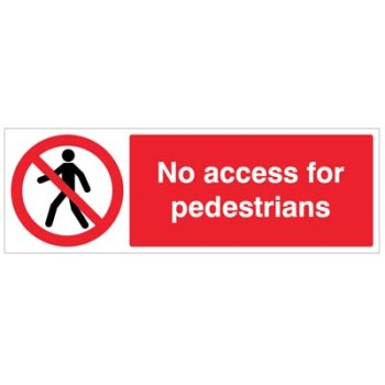 No Access for Pedestrians - TESTTTTT!!!!! 