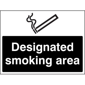 Designated Smoking Area (White / Black) - TESTTTTT!!!!! 