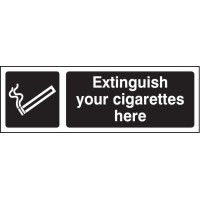 Extinguish Your Cigarettes Here (White / Black) - TESTTTTT!!!!! Extinguish Your Cigarettes Here (White / Black) - TESTTTTT!!!!!