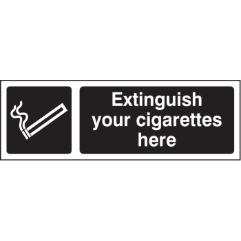 Extinguish Your Cigarettes Here (White / Black) - TESTTTTT!!!!! Extinguish Your Cigarettes Here (White / Black) - TESTTTTT!!!!!