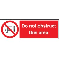 Do Not Obstruct this Area Do Not Obstruct this Area