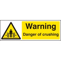 Warning - Danger of Crushing Warning - Danger of Crushing