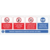 Vehicle Sticker - No Smoking - Mobile Phone - Drink / Drugs - Wear Seatbelt Vehicle Sticker - No Smoking - Mobile Phone - Drink / Drugs - Wear Seatbelt