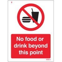No Food or Drink Beyond this Point No Food or Drink Beyond this Point