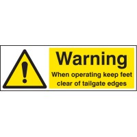 Warning - When Operating Keep Feet Clear of Tailgate Edges - TESTTTTT!!!!! 