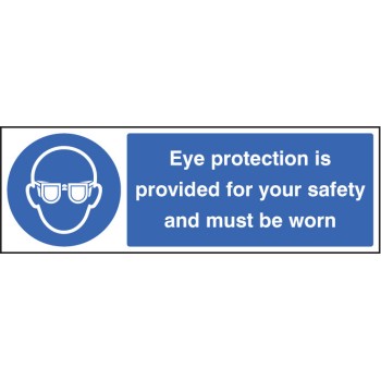 Eye Protection Provided for Your Safety and Must be Worn - TESTTTTT!!!!! 
