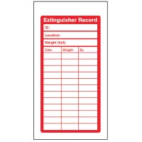 Fire Extinguisher Inspection Record Tags (Pack of 10) Fire Extinguisher Inspection Record Tags (Pack of 10)
