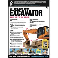 Excavator Inspection - Poster Excavator Inspection - Poster