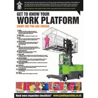 Forklift Work Platform Inspection - Poster Forklift Work Platform Inspection - Poster