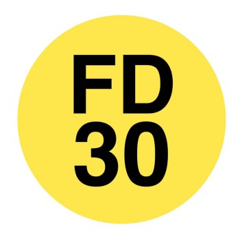 FD30 - Fire Door ID Tags (Pack of 50) FD30 - Fire Door ID Tags (Pack of 50)
