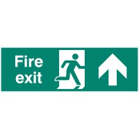 Double Sided Large Fire Exit - Up / Straight On Double Sided Large Fire Exit - Up / Straight On
