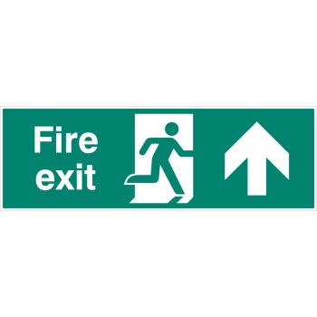 Double Sided Large Fire Exit - Up / Straight On Double Sided Large Fire Exit - Up / Straight On