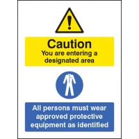 Designated Area - All Persons Must Wear Approved PPE - TESTTTTT!!!!! 