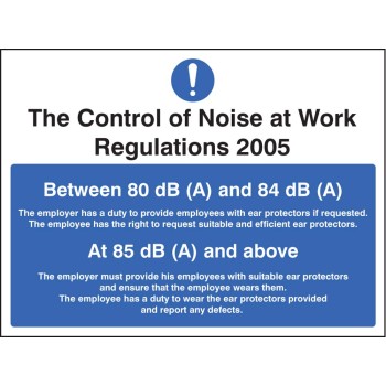 Noise At Work Regulations - TESTTTTT!!!!! 