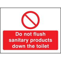 Do Not Flush Sanitary Products in Toilet - TESTTTTT!!!!! 