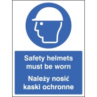 Safety Helmets Must be Worn (English / Polish) - TESTTTTT!!!!! Safety Helmets Must be Worn (English / Polish) - TESTTTTT!!!!!