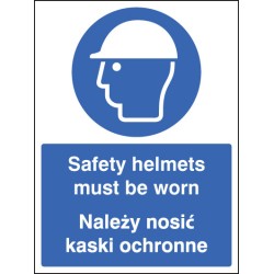 Safety Helmets Must be Worn (English / Polish) - TESTTTTT!!!!! Safety Helmets Must be Worn (English / Polish) - TESTTTTT!!!!!